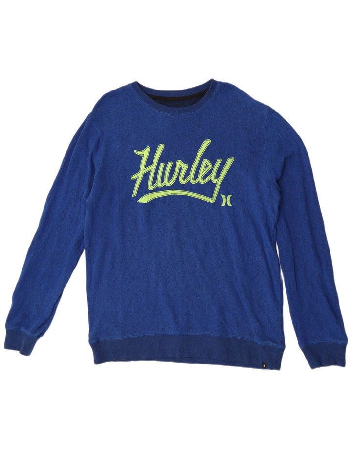 Ανδρικό γραφικό φούτερ Hurley Jumper XL Μπλε βαμβακερό