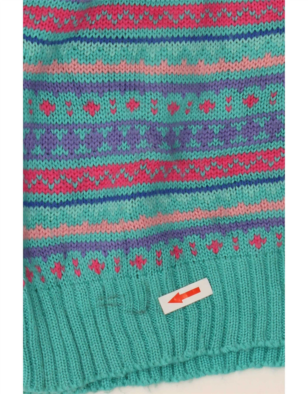 Ανδρικό πουλόβερ L.L.Bean Crew Neck Jumper Μεγάλο πολύχρωμο μαλλί Fair Isle