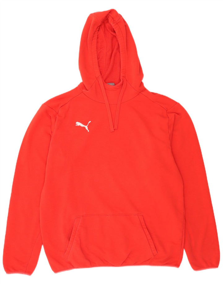 Ανδρικό φούτερ με κουκούλα Puma, μεγάλο κόκκινο βαμβακερό