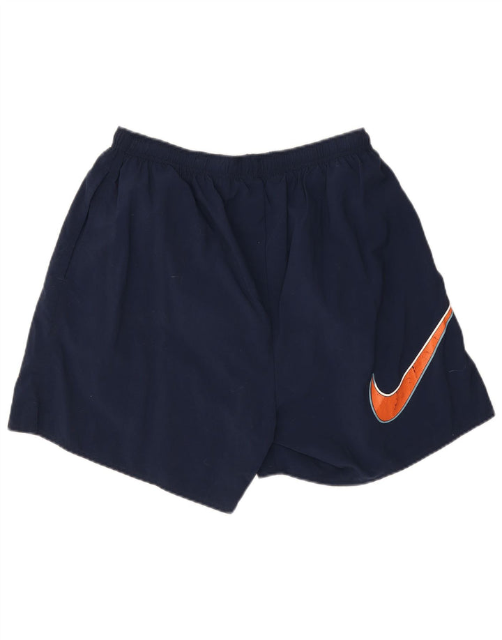 Ανδρικό γραφικό αθλητικό σορτς Nike μεγάλο Navy Blue Nylon