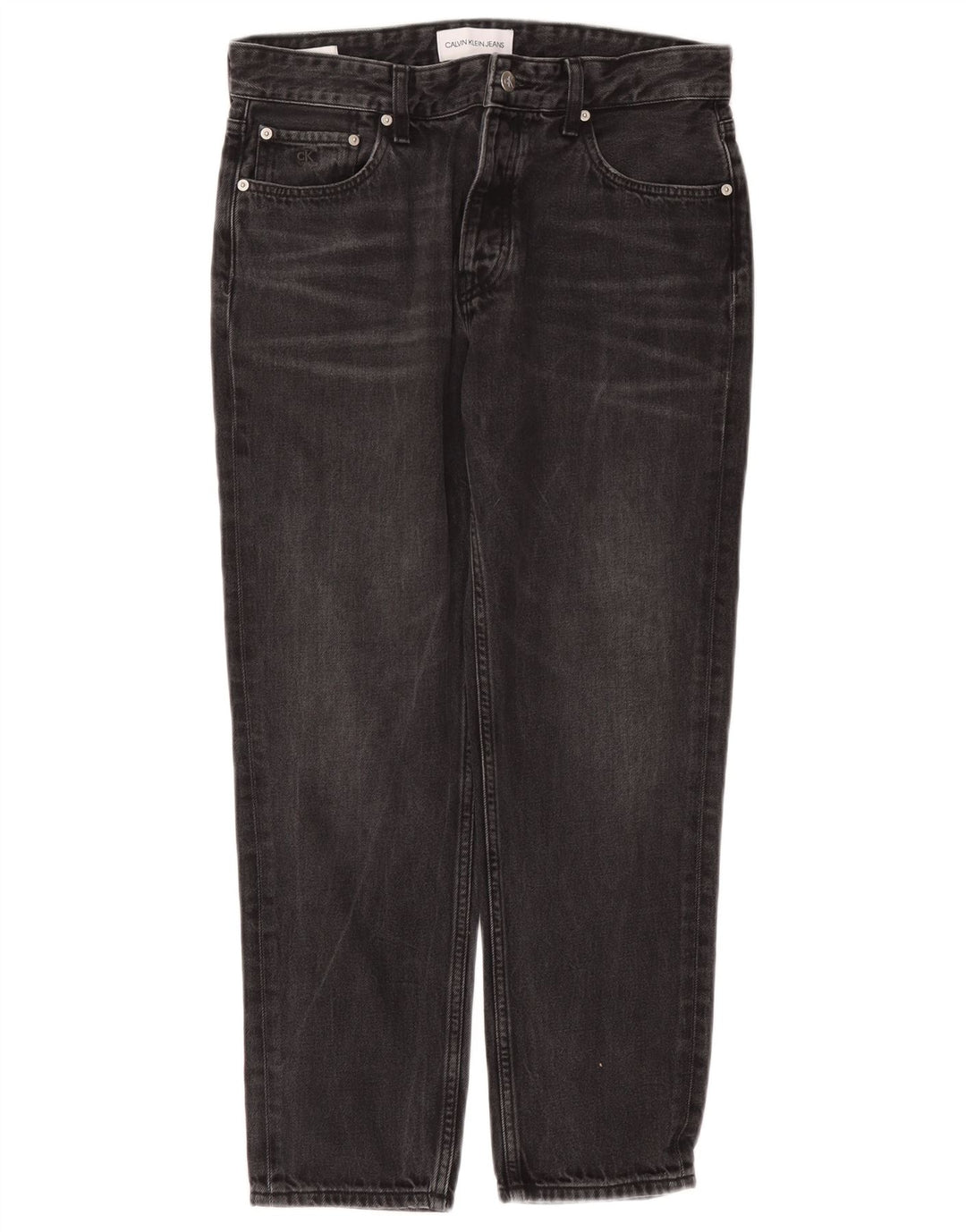 Ανδρικό τζιν ίσιο Calvin Klein W31 L27 Μαύρο βαμβακερό