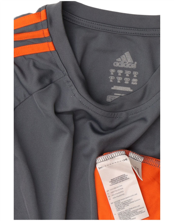 Ανδρικό T-Shirt Adidas Climacool Top XL Grey Colourblock Polyester