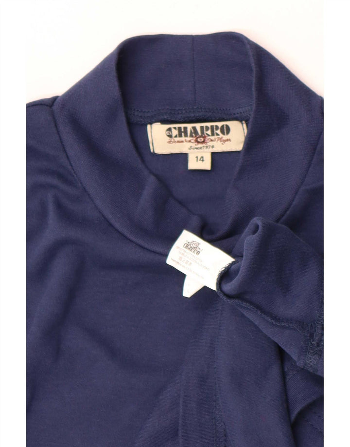 Charro Boys Top Μακρυμάνικο 13-14 ετών Navy Blue Cotton