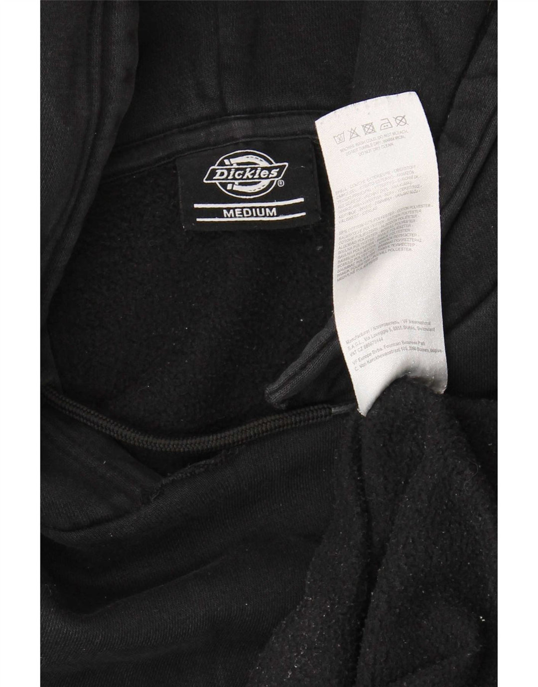 Ανδρικό γραφικό κουκούλα Dickies, μεσαίο μαύρο βαμβακερό