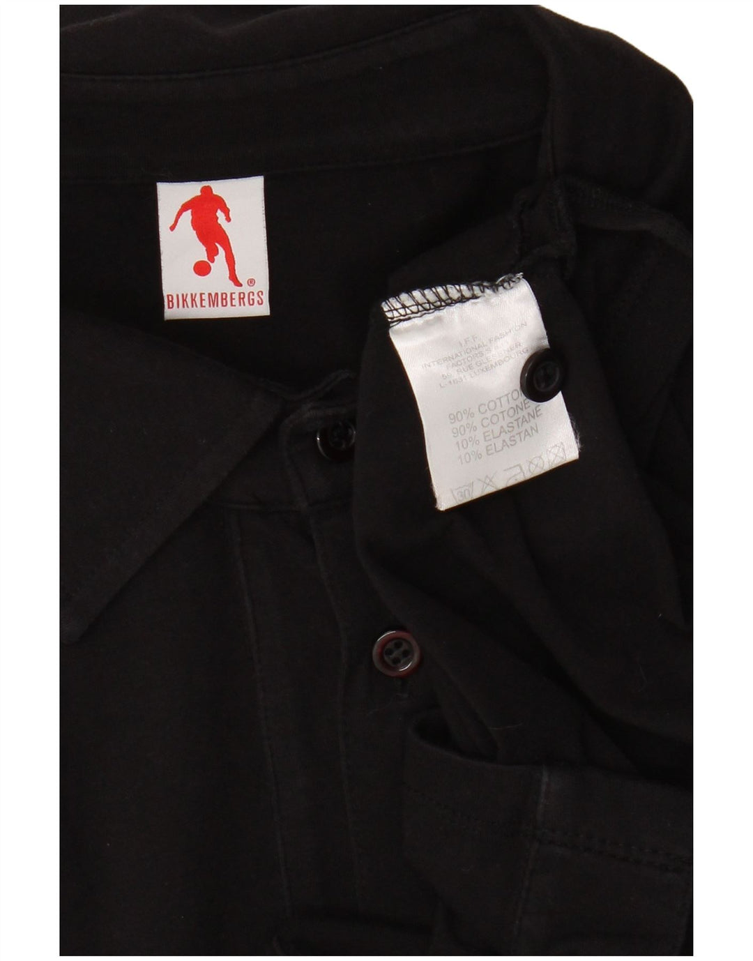 Ανδρικό πουκάμισο Bikkembergs μεγάλο μαύρο βαμβακερό