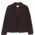 Reiss Γυναικείο σακάκι 1 κουμπιού UK 8 Small Black Pinstripe Viscose