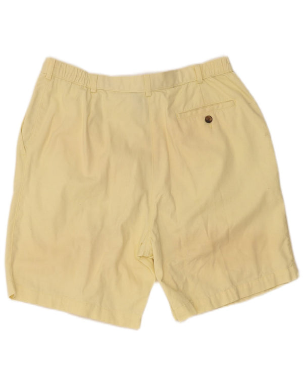 Marks & Spencer Γυναικείο ψηλόμεσο σορτς Chino UK 18 XL W32 κίτρινο