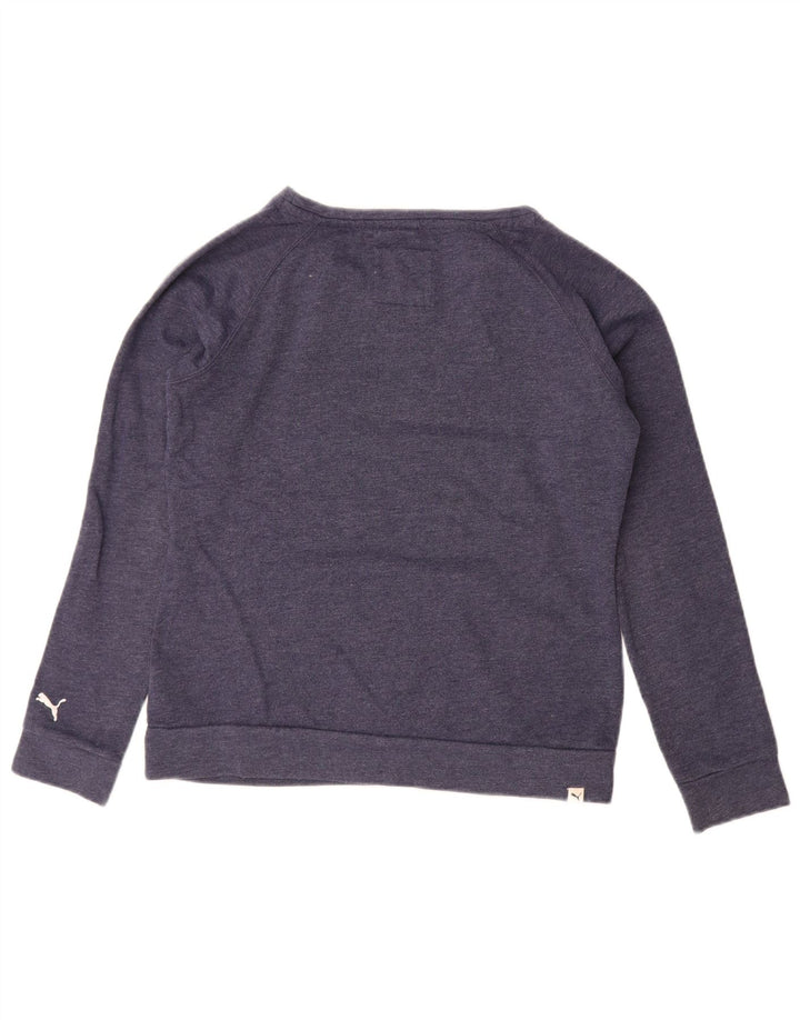 Γυναικεία γραφική φούτερ Puma Jumper UK 14 Large Navy Blue