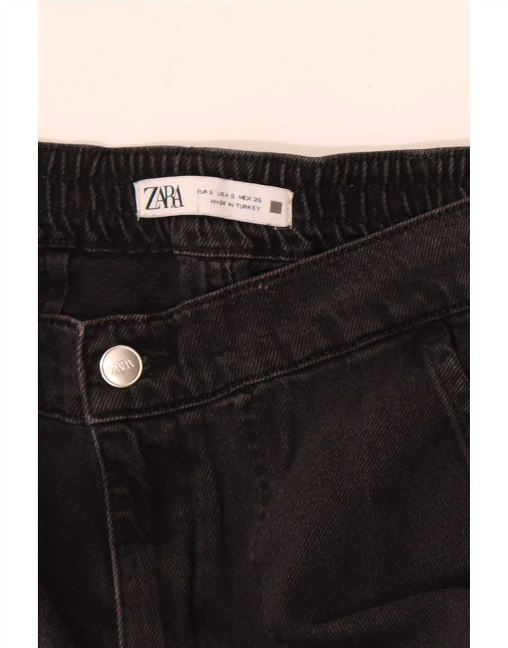 Zara Γυναικείο Τζιν Cargo Wide Leg Small W26 L28 Μαύρο
