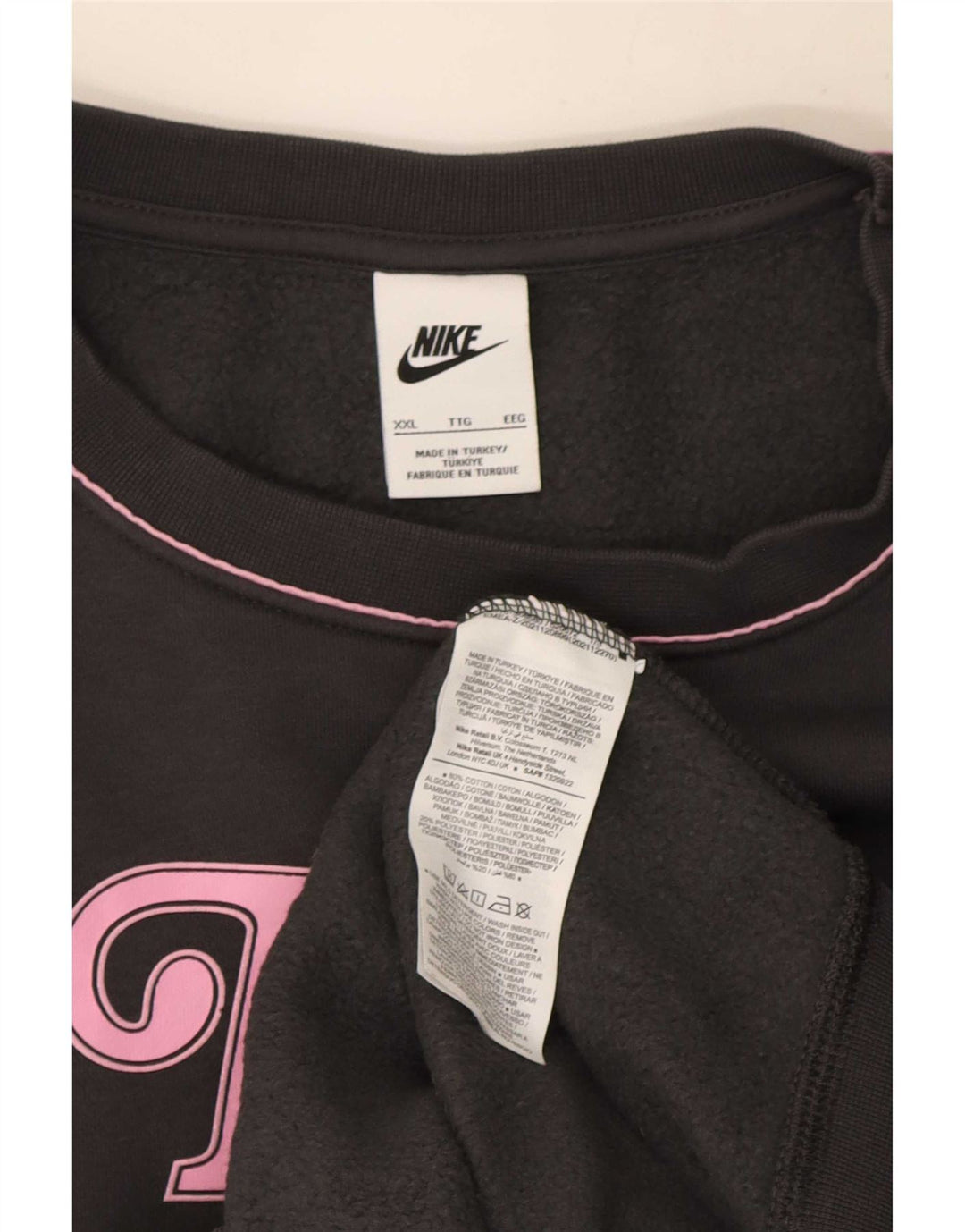 Ανδρικό γραφικό φούτερ Nike Jumper 2XL Γκρι βαμβακερό