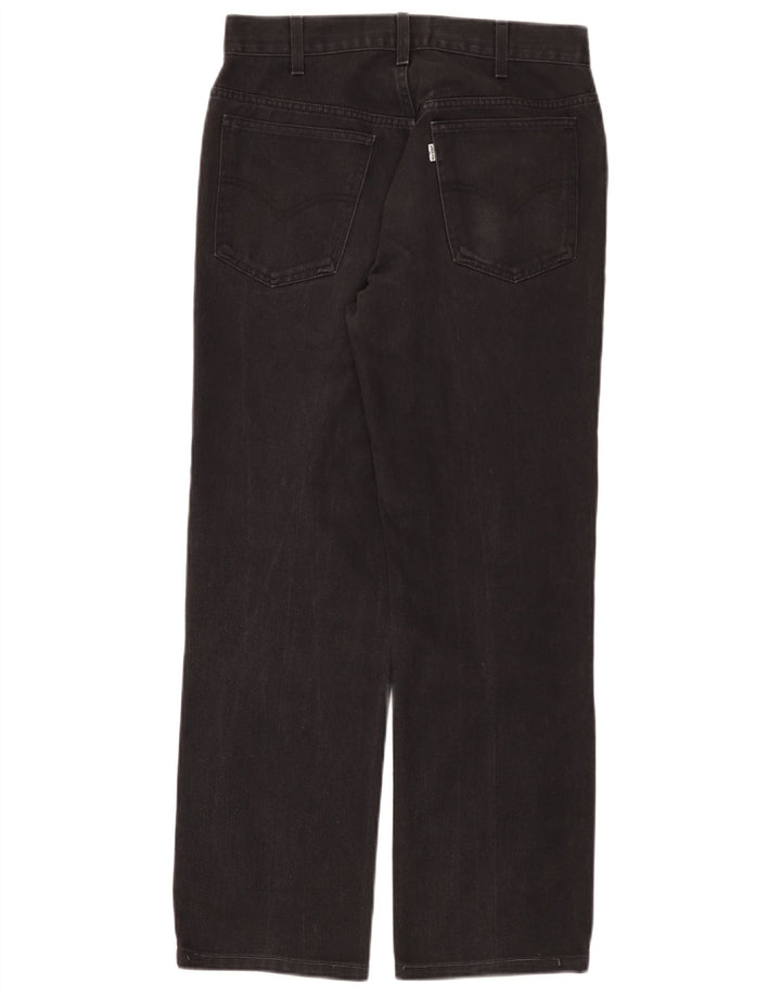 Γυναικείο τζιν ίσιο Levi's W32 L28 μαύρο βαμβακερό