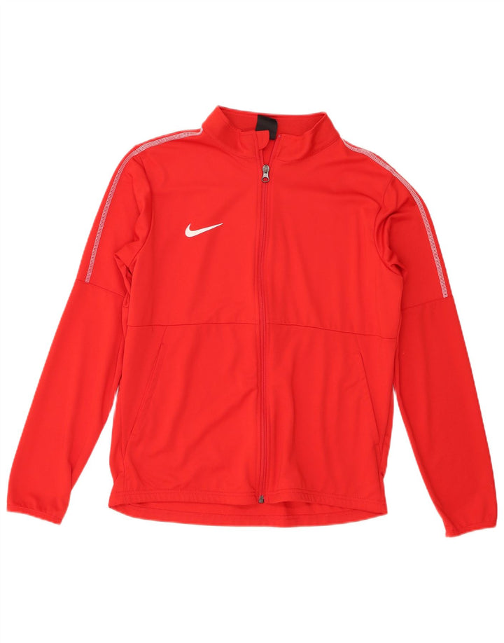 Μπουφάν Nike Boys Dri Fit αθλητική φόρμα 13-14 ετών XL κόκκινο πολυεστέρα