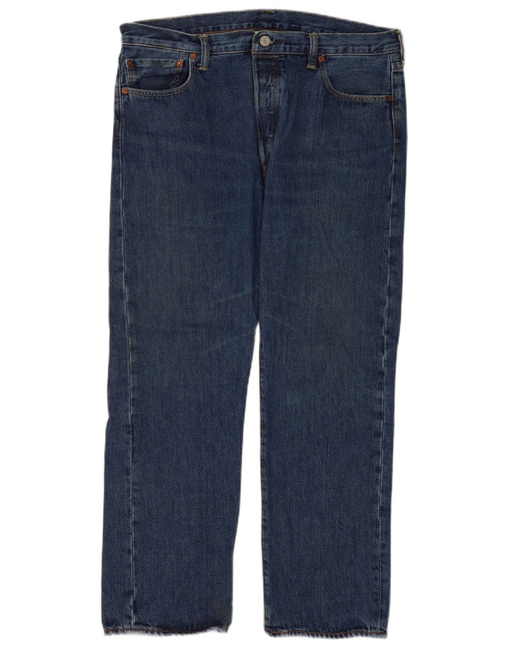 Levi's Mens 501 Regular Fit Straight Jeans W36 L30 Μπλε βαμβακερό