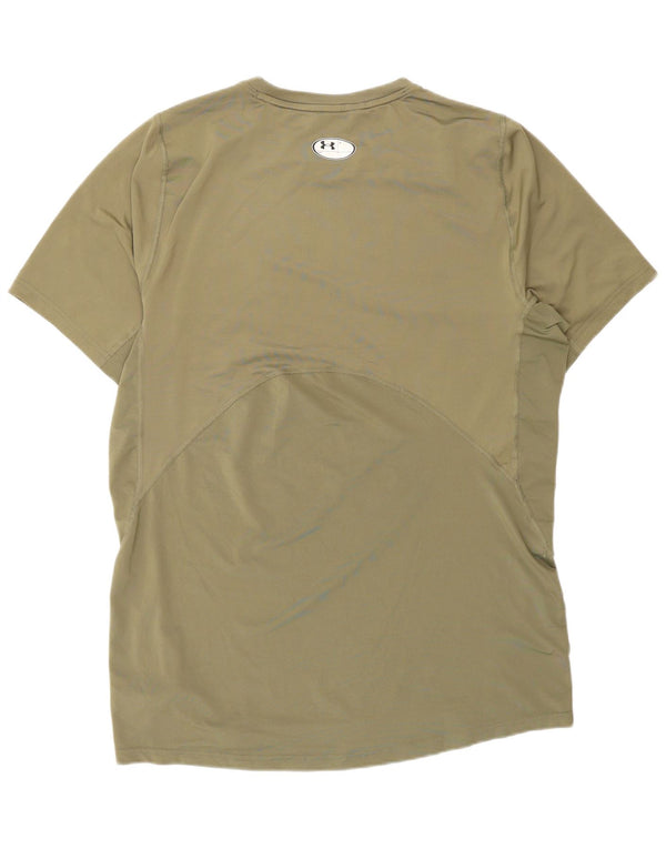 Ανδρικό μπλουζάκι Under Armour Heat Gear Top μεγάλο χακί πολυεστέρας