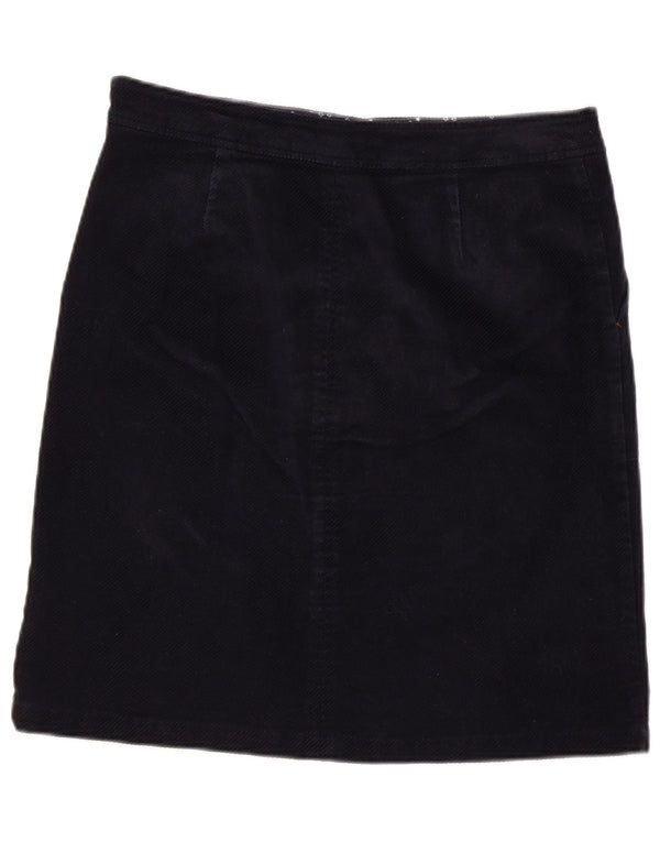 White Stuff Γυναικεία κοτλέ φούστα UK 10 Small W32 Navy Blue Cotton