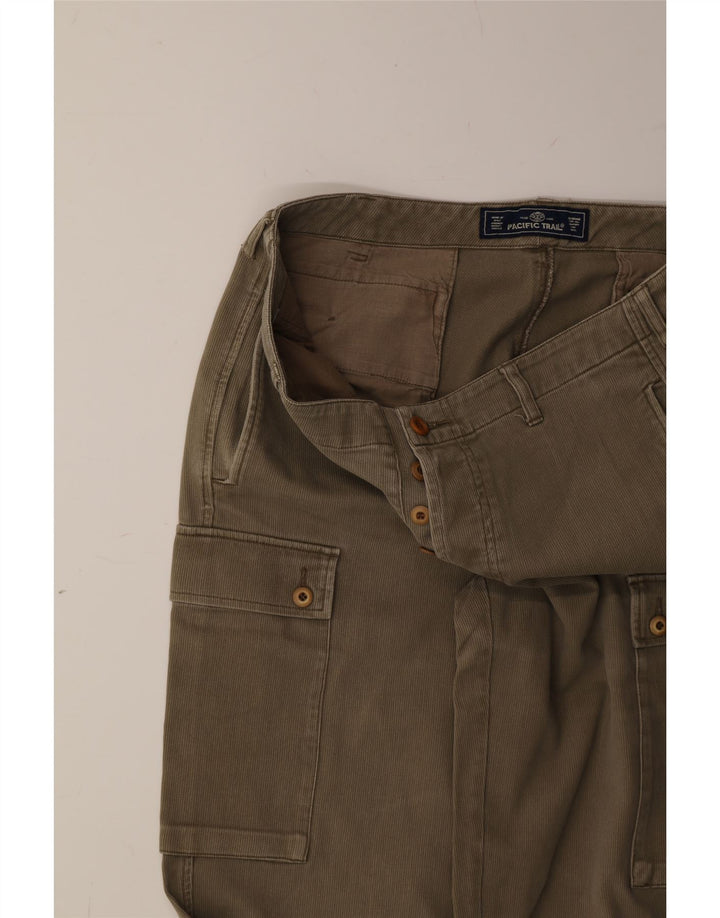 OCEAN PACIFIC Womens Straight Cargo Trousers W34 L31  Beige Vintage Ocean Pacific and Second-Hand Ocean Pacific from Messina Hembry 