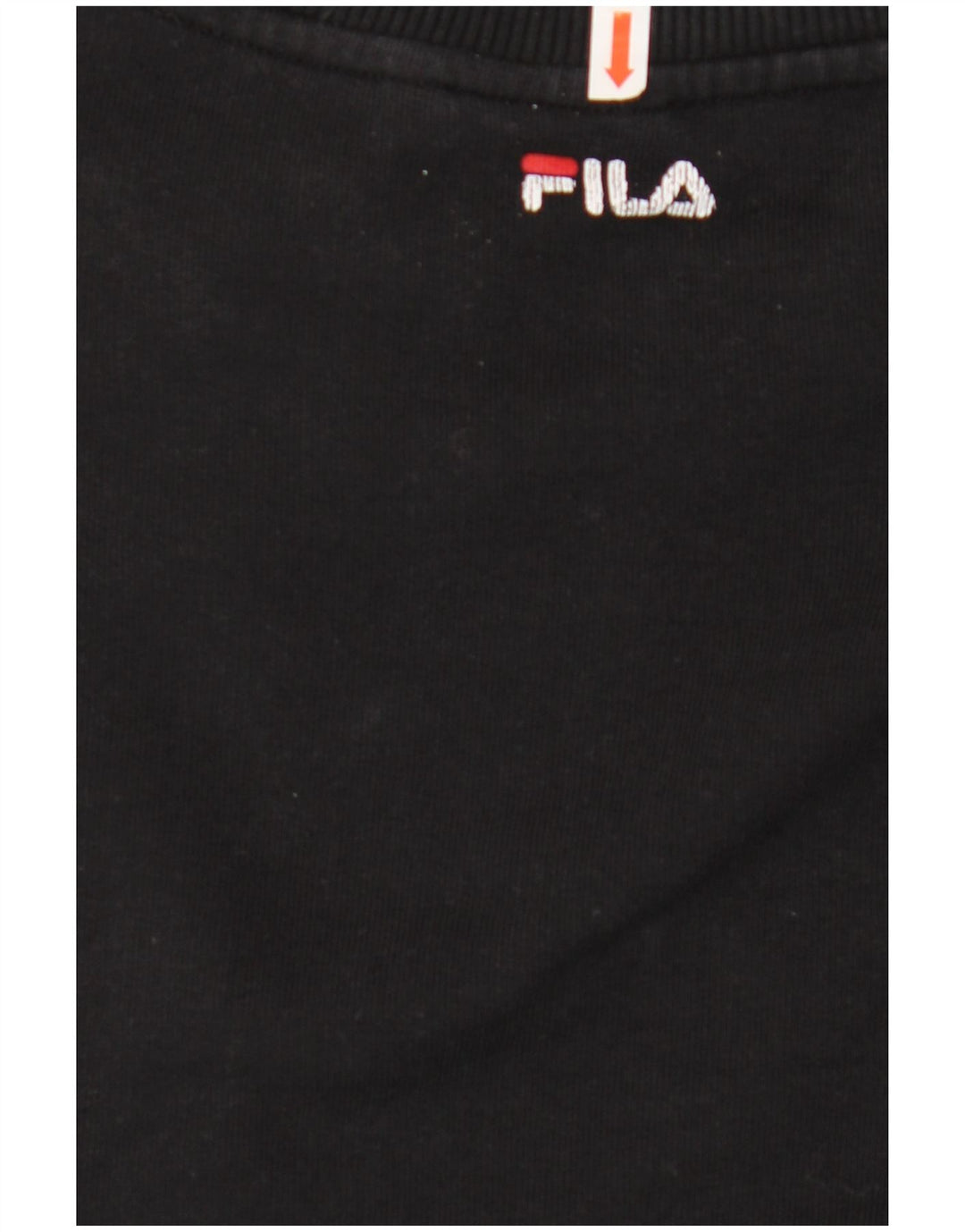 Γυναικείο γραφικό φούτερ FILA Jumper UK 16 μεγάλο μαύρο βαμβακερό
