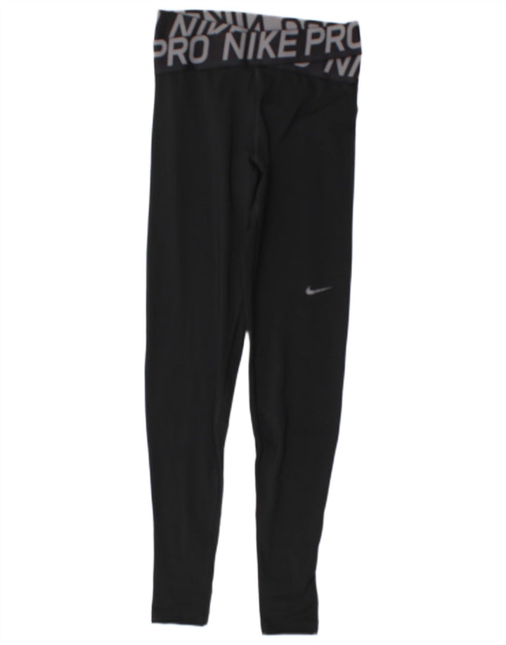 Γυναικείο κολάν Nike Dri Fit Graphic UK 8 Small Black Polyester