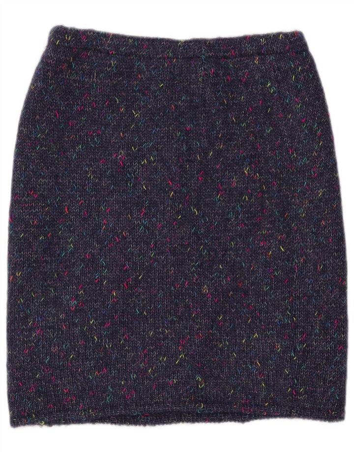 Γυναικεία πλεκτή ίσια φούστα VINTAGE W30 Medium Navy Blue Flecked