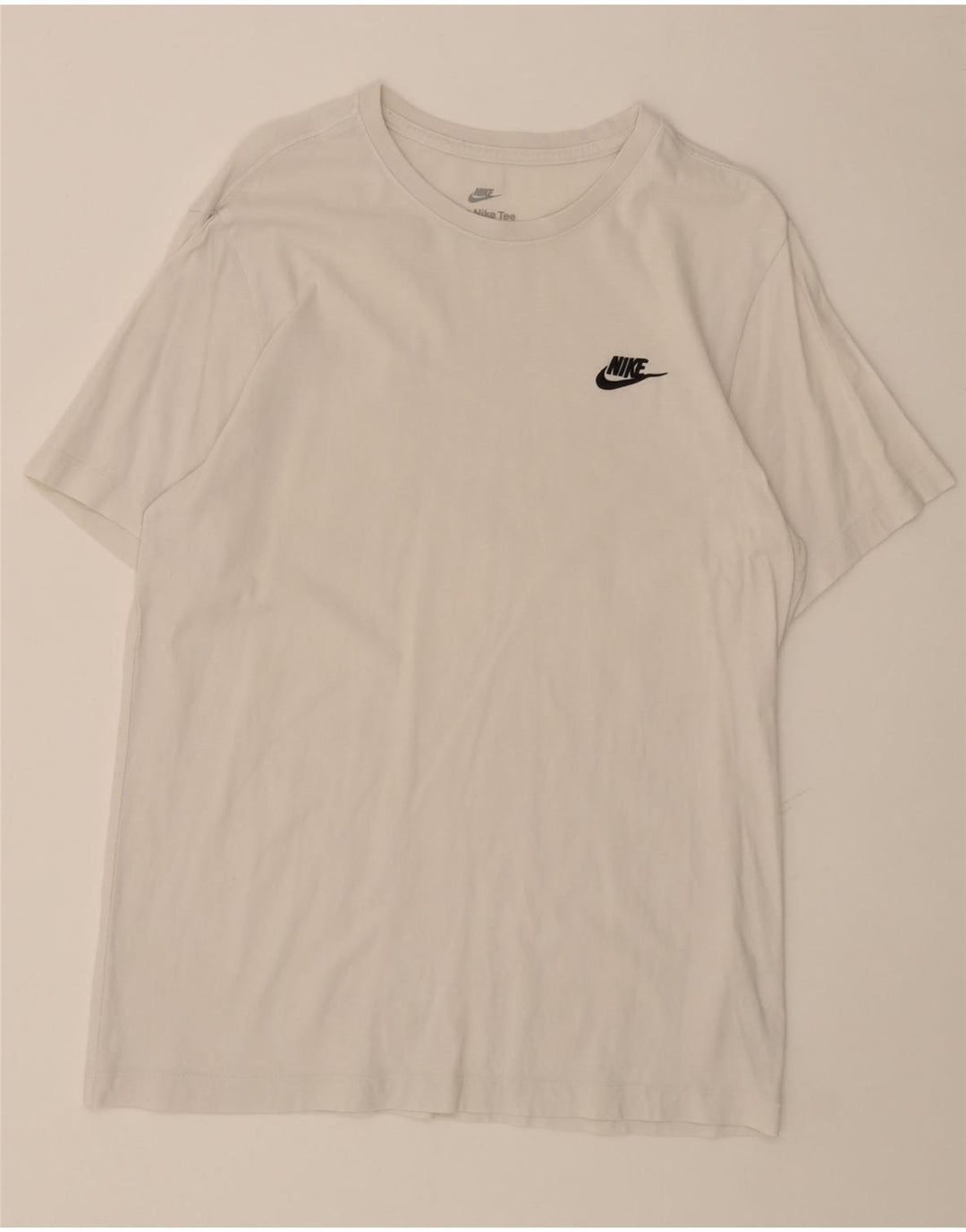 NIKE Mens T-Shirt Top Medium White Cotton Vintage Nike and Second-Hand Nike from Messina Hembry 