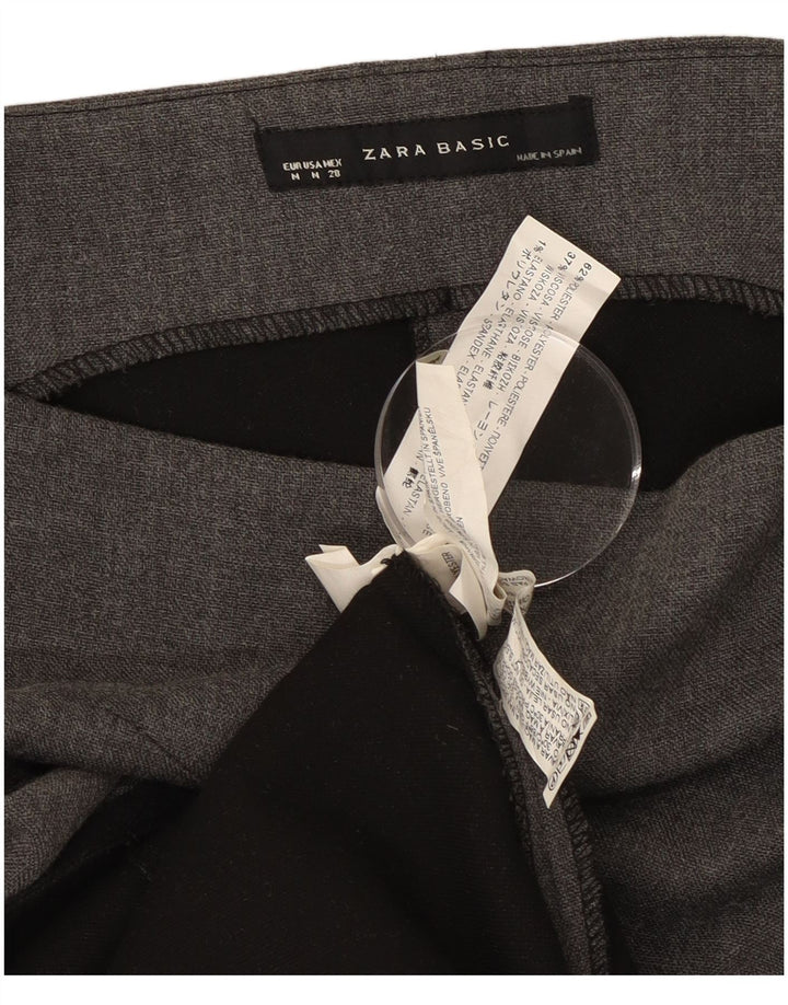 Zara Γυναικείο Αμάνικο Φόρεμα με θήκη UK 12 Medium Grey Polyester