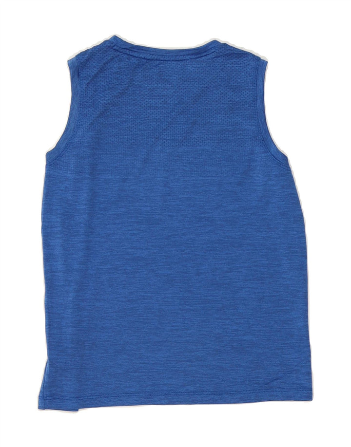 RUSSELL ATHLETIC Boys Vest Top 10-11 Years Large  Blue Nylon Vintage Russell Athletic and Second-Hand Russell Athletic from Messina Hembry 