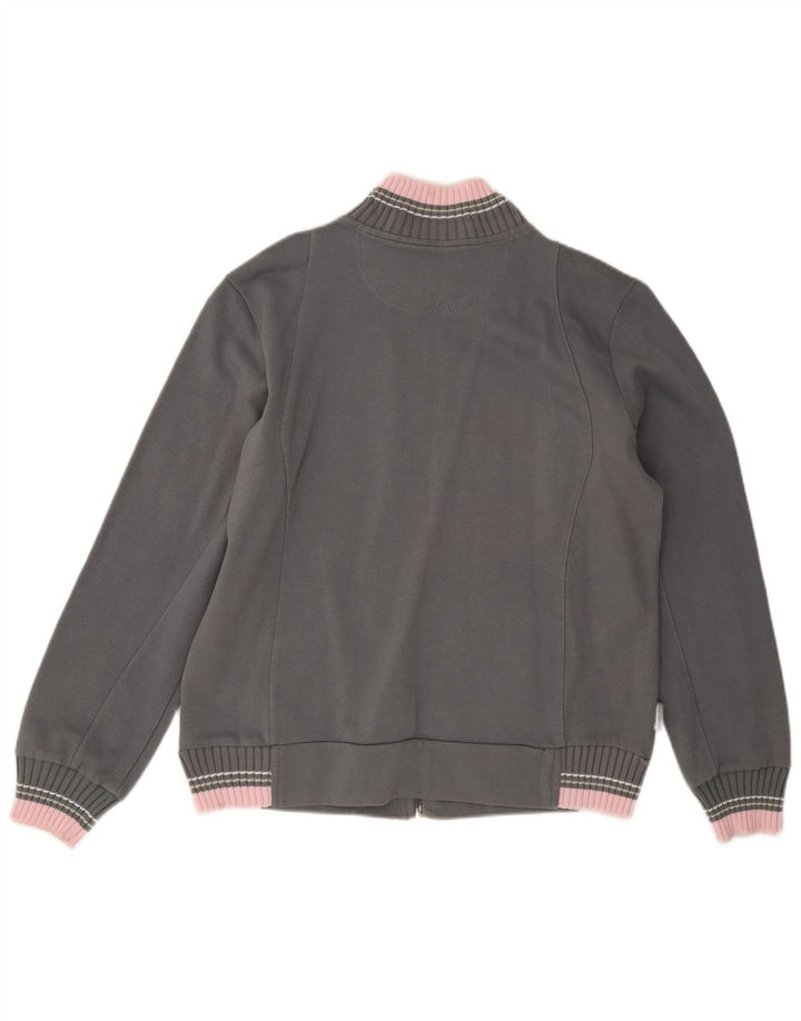 Γυναικεία αθλητική φόρμα Champion Top Jacket UK 14 Medium Grey Colourblock Cotton