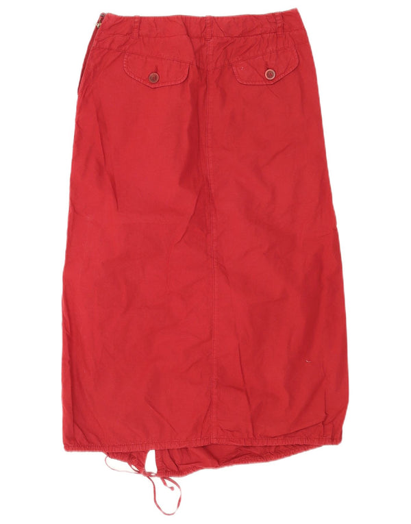 Max & Co. Γυναικεία Midi Φούστα UK 6 Small W26 Red Cotton