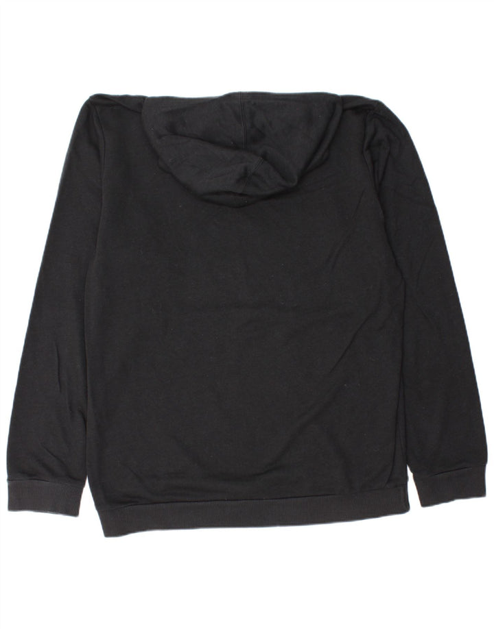 Ανδρικό γραφικό κουκούλα ADIDAS, μεγάλο μαύρο βαμβακερό