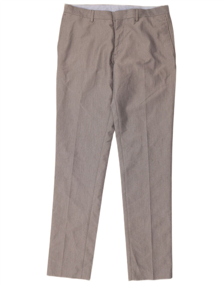 Ανδρικό παντελόνι Zara Slim Suit Παντελόνι EU 40 Medium W31 L33 Grey Polyester