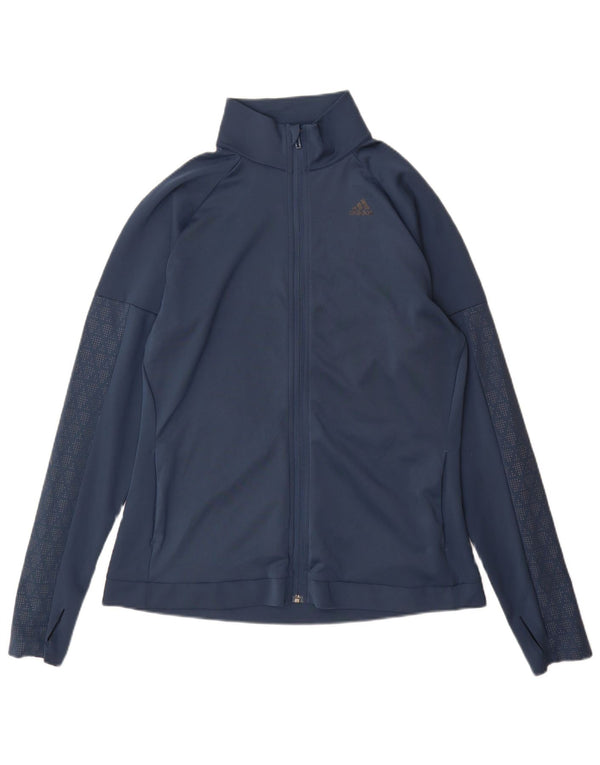 Adidas Γυναικεία φόρμα Climalite Top Jacket UK 18 XL Navy Blue Polyester