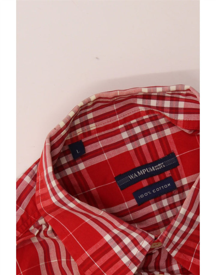 Ανδρικό πουκάμισο Wampum μεγάλο κόκκινο βαμβακερό