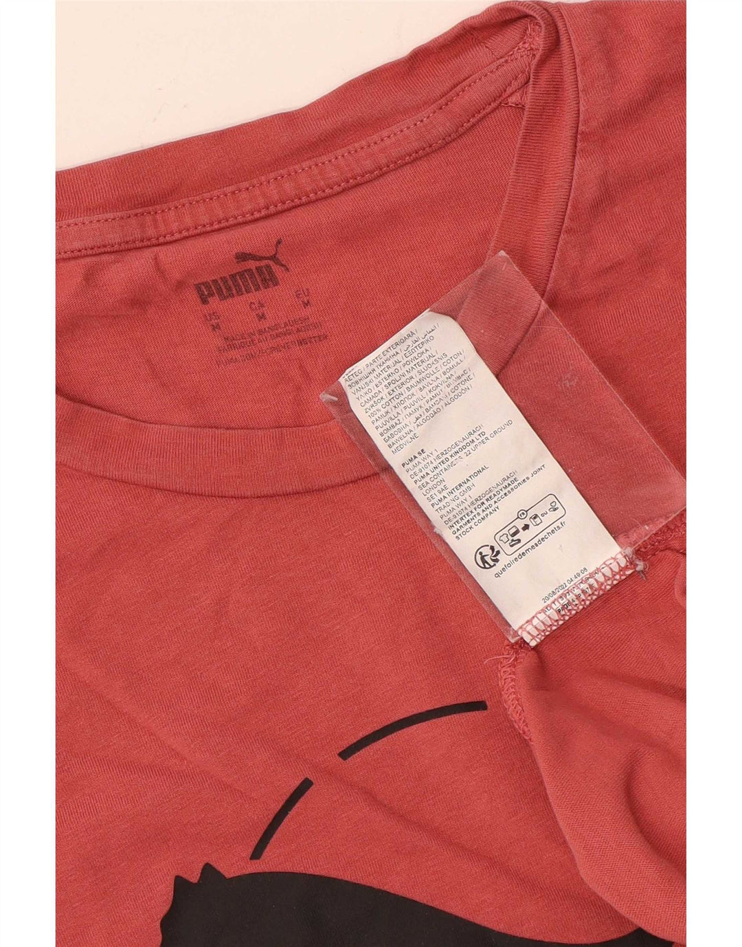 Ανδρικό γραφικό μπλουζάκι Puma, μεσαίο κόκκινο βαμβακερό