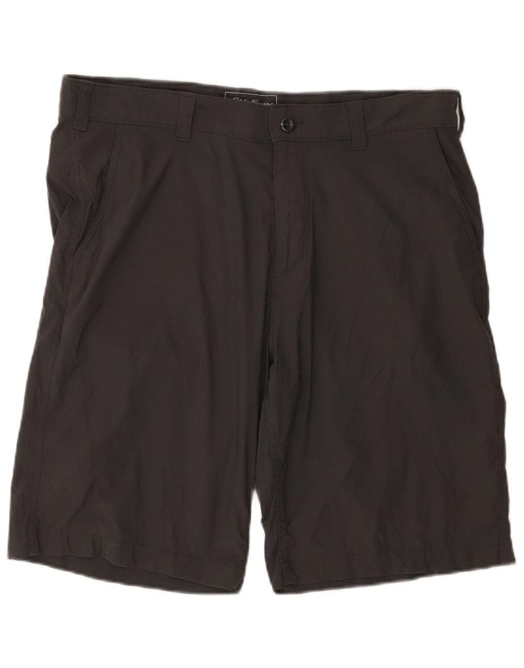 EDDIE BAUER Mens Chino Shorts W38 XL Grey Nylon
