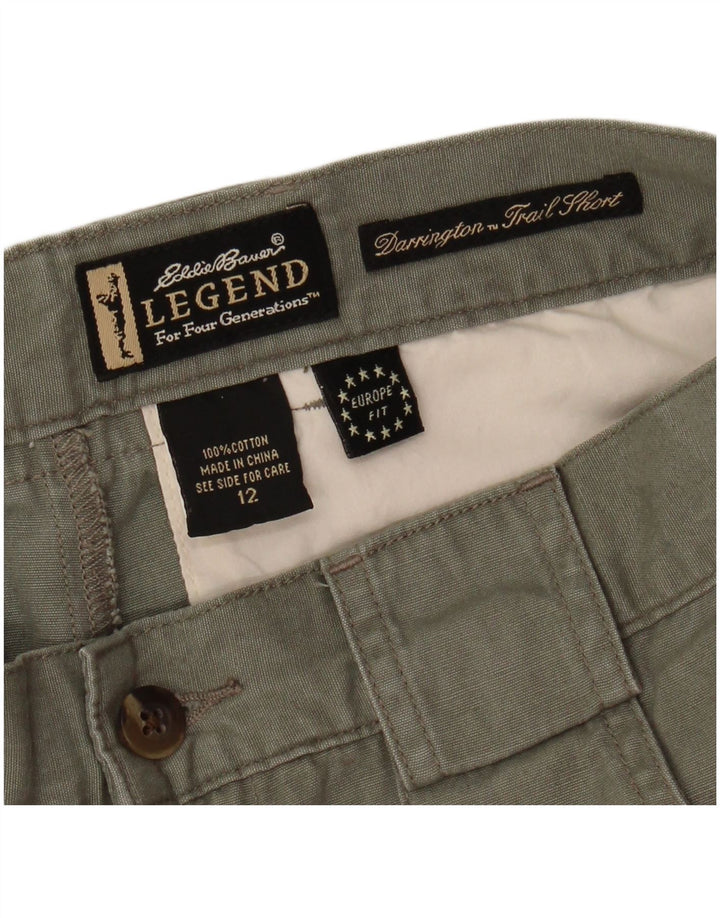 Eddie Bauer Γυναικείο σορτς Cargo US 12 Large W32 Χακί βαμβακερό