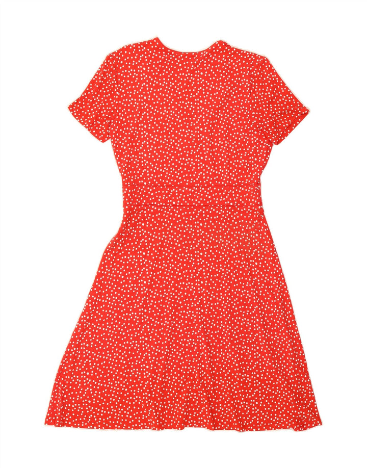 HOBBS Womens A-Line Dress UK 10 Small Red Polka Dot Vintage Hobbs and Second-Hand Hobbs from Messina Hembry 