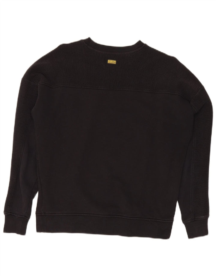 BARBOUR Γυναικεία φούτερ υπερμεγέθη Jumper UK 8 Small Black Cotton