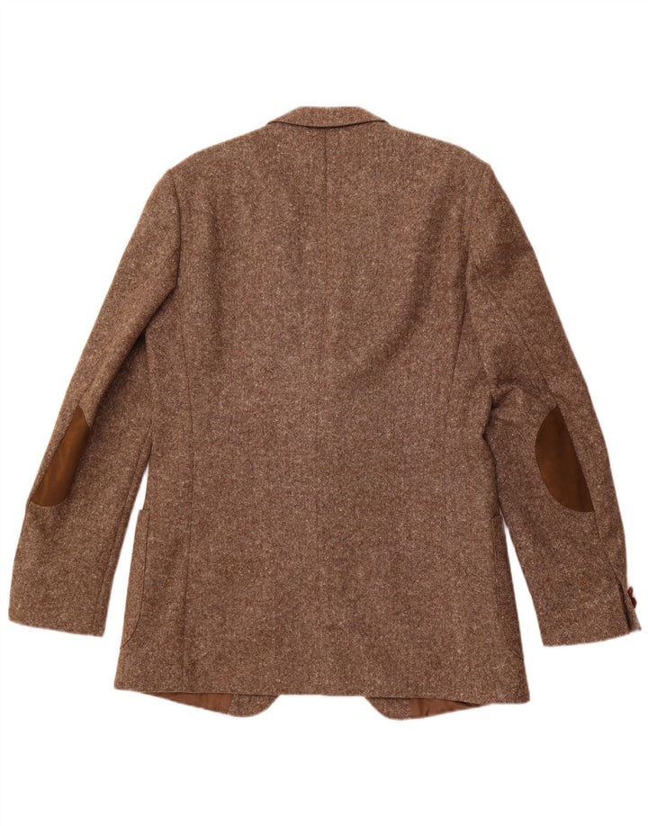 VINTAGE Ανδρικό σακάκι σακάκι με 2 κουμπιά UK 38 καινούριο μαλλί σε μεσαίο καφέ