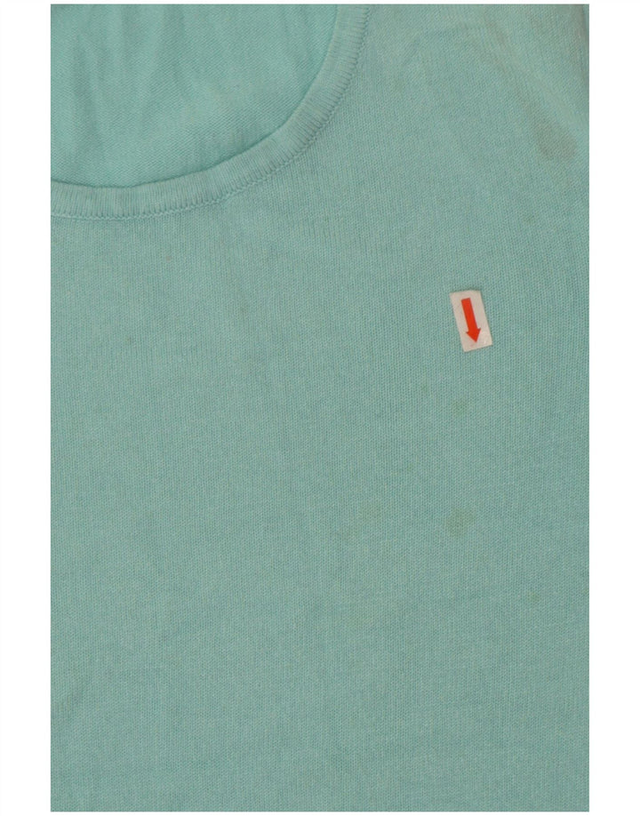 Marks & Spencer Γυναικείο πουλόβερ με λαιμόκοψη UK 10 Small Turquoise