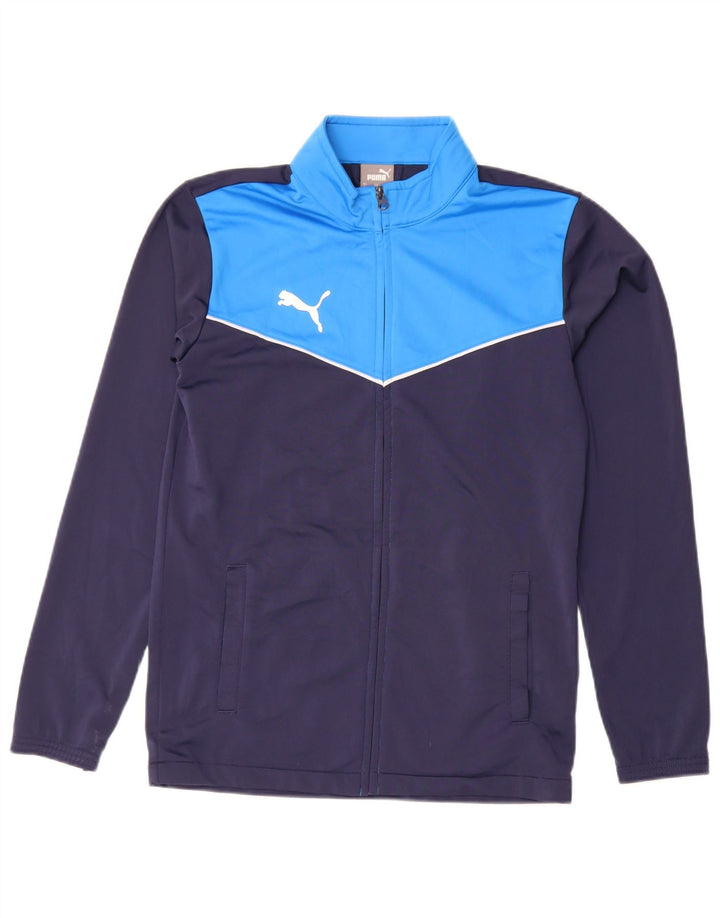 Ανδρική αθλητική φόρμα Puma Μπουφάν Μικρό μπλε Navy Colourblock Πολυεστέρας