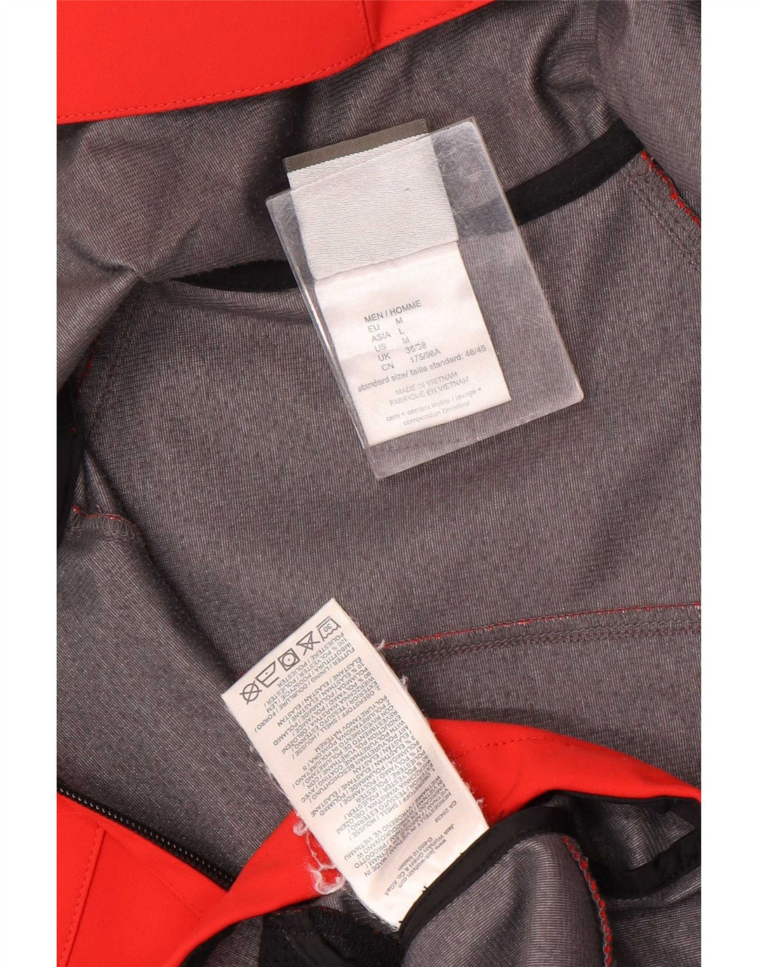Jack Wolfskin Ανδρικό μπουφάν βροχής με κουκούλα UK 36/38 Μεσαίο κόκκινο χρώμα