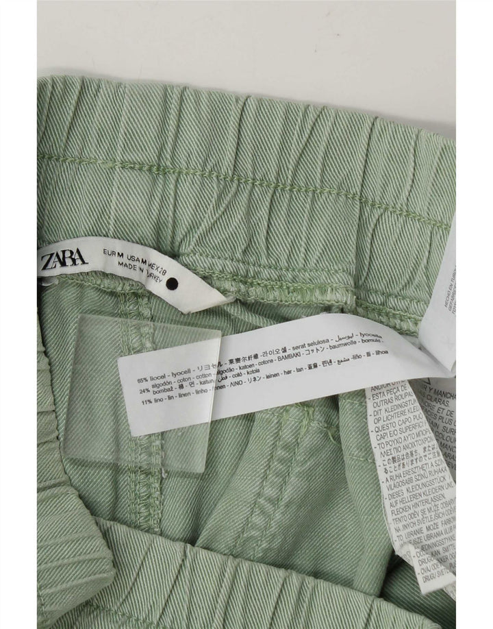 Zara Γυναικείο Παντελόνι Jogger Medium W28 L27 Green Lyocell