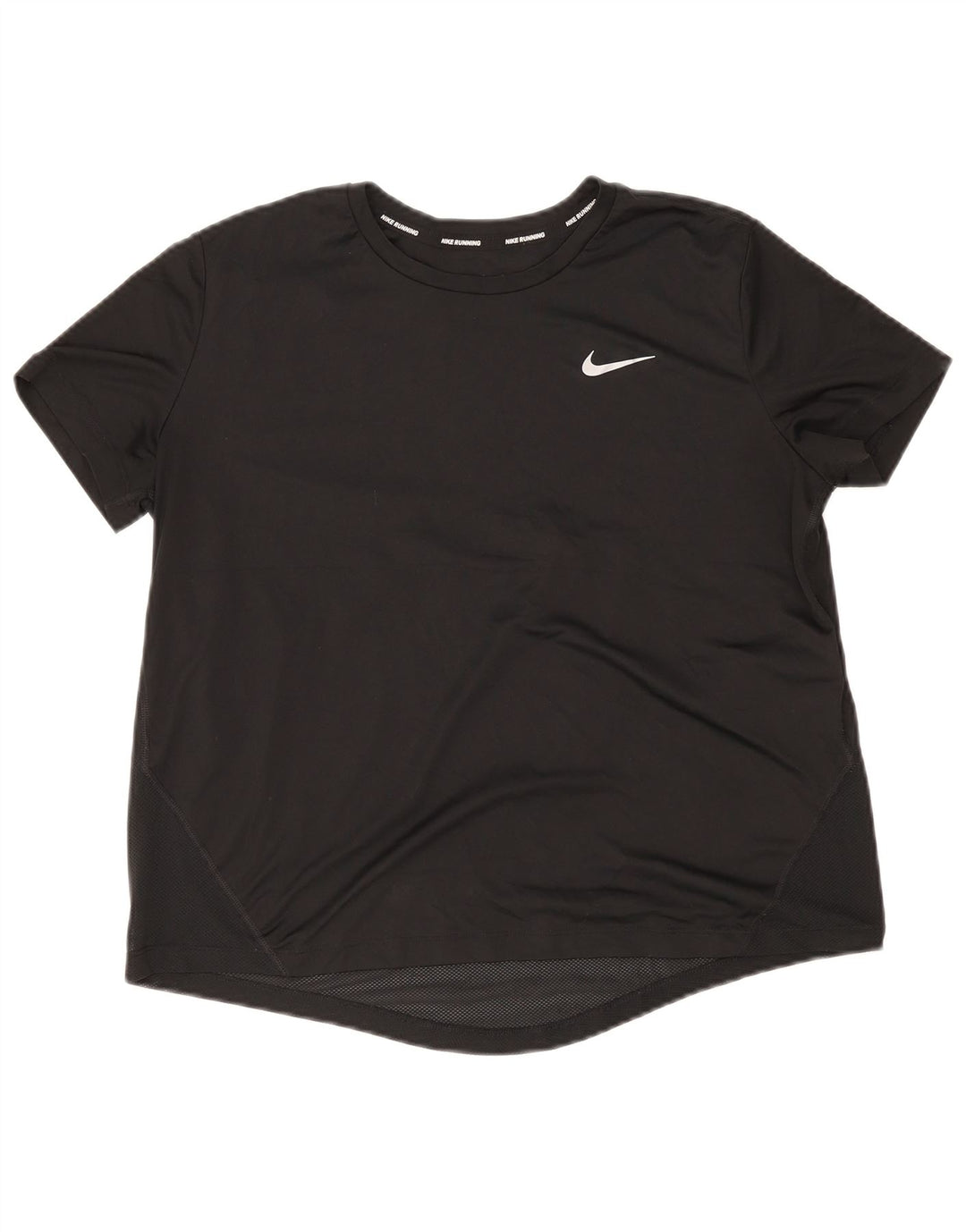 Γυναικείο T-shirt Nike Dri Fit Top UK 16 Large μαύρο πολυεστέρα