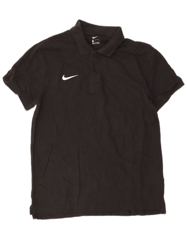 Ανδρικό μπλουζάκι πόλο Nike μεγάλο μαύρο βαμβακερό