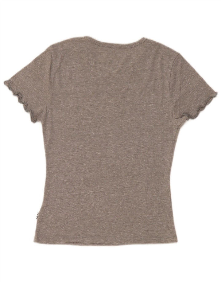 VANS Γυναικείο T-Shirt Top UK 4 XS Grey Flecked