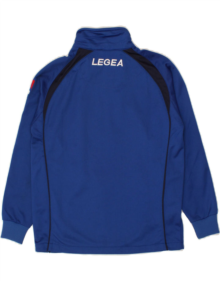 LEGEA Mens Graphic Tracksuit Top Jacket 2XS Blue Polyester Vintage Legea and Second-Hand Legea from Messina Hembry 