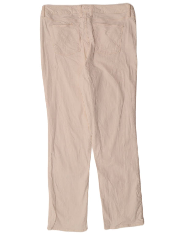 L.L.BEAN Womens Favorite Fit Slim Jeans US 18 XL W38 L32 White Cotton