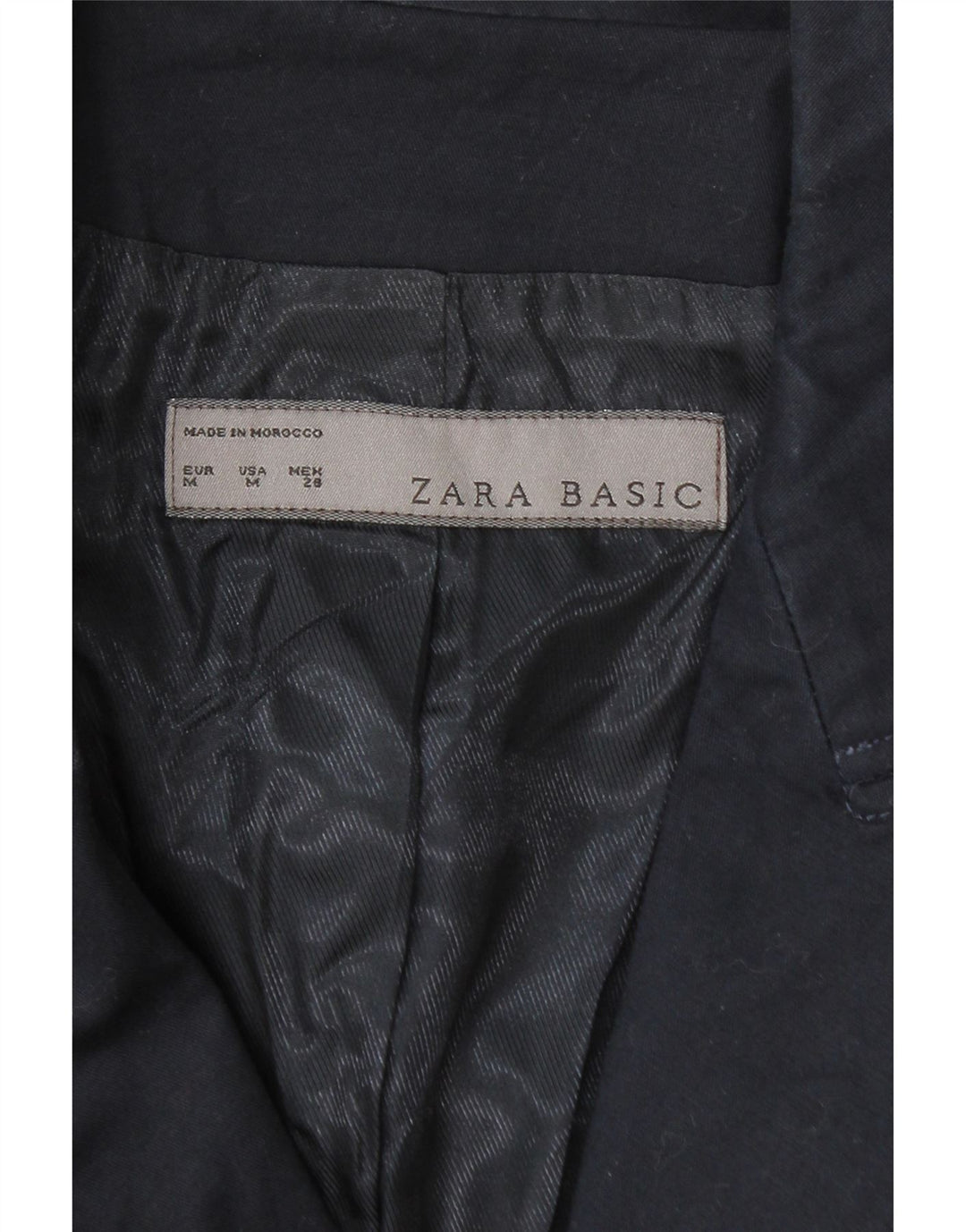 Zara Γυναικείο μπλέιζερ 1 κουμπιού μπουφάν UK 12 Medium Navy Blue