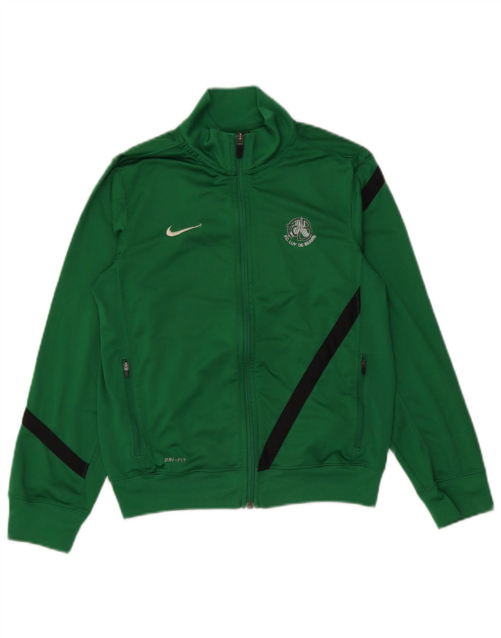 Μπουφάν Nike Boys Dri Fit αθλητική φόρμα 10-11 ετών μεσαίο πράσινο χρώμα