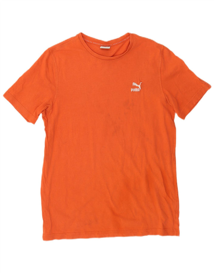 Ανδρικό T-Shirt Puma Τοπ μεσαίου πορτοκαλί βαμβακερό
